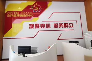 九州（中国）集团党支部书记陈文舒到东环街党群企综合服务中心参访交流